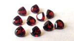 Natural Red Garnet 4mm Heart Cut Faceted AAA Quality – Red Garnet Faceted Heart 4mm