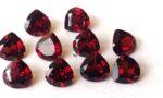 Natural Red Garnet 4mm Heart Cut Faceted AAA Quality – Red Garnet Faceted Heart 4mm