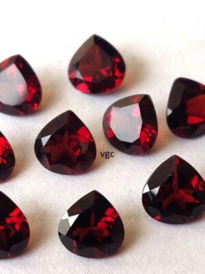 Natural Red Garnet 4mm Heart Cut Faceted AAA Quality – Red Garnet Faceted Heart 4mm