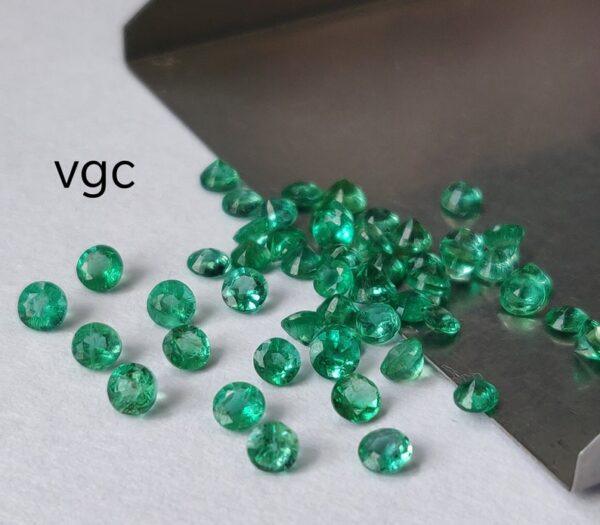 Natural Zambian Emerald Round Faceted Cut 3.5 mm Round – Zambian Emerald Round 3.5mm
