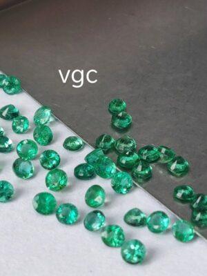 Natural Zambian Emerald Round Faceted Cut 3.5 mm Round – Zambian Emerald Round 3.5mm