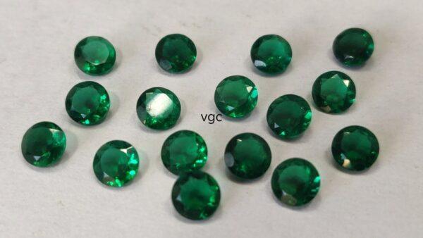 Super Top Quality Lab Created Emerald 5 mm Round Faceted AAA Quality– Lab Made Emerald Round 5mm