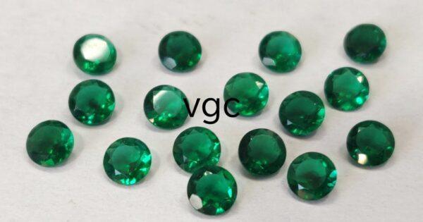 Super Top Quality Lab Created Emerald 5 mm Round Faceted AAA Quality– Lab Made Emerald Round 5mm