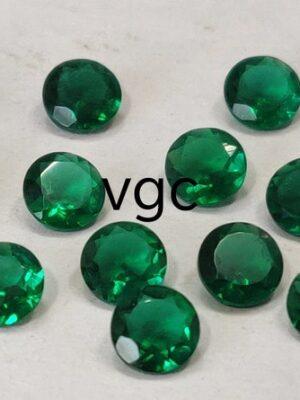 Super Top Quality Lab Created Emerald 6 mm Round Faceted AAA Quality– Lab Made Emerald Round 6mm