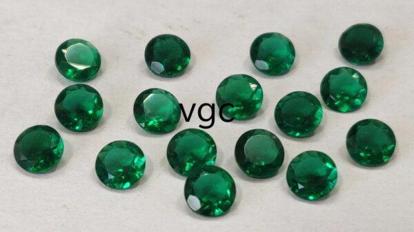 Super Top Quality Lab Created Emerald 5 mm Round Faceted AAA Quality– Lab Made Emerald Round 5mm