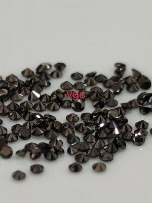 Natural Black Diamond Brilliant Cut 1 mm Round – Black Color Diamond 1mm