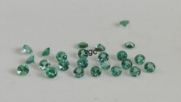 Natural Zambian Emerald Round Brilliant Cut 3 mm Round – Zambian Emerald Round 3mm