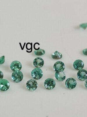 Natural Zambian Emerald Round Brilliant Cut 1.75 mm Round – Zambian Emerald Round 1.75mm