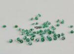 Natural Zambian Emerald Round Brilliant Cut 1.25 mm Round – Zambian Emerald Round 1.25mm