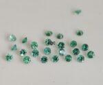 Natural Zambian Emerald Round Brilliant Cut 1.25 mm Round – Zambian Emerald Round 1.25mm