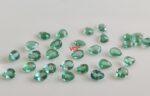 Natural Zambian Emerald Good Color Luster 3×5 mm Pear Cut Faceted – Zambian Emerald Pear 3x5mm