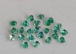 Natural Rare Light Green Color Zambian Emerald Good Luster 4.5 mm Heart – Zambian Emerald Heart Shape 4.5×4.5mm