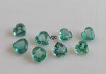 Natural Rare Light Green Color Zambian Emerald Good Luster 5 mm Heart – Zambian Emerald Heart Shape 5x5mm
