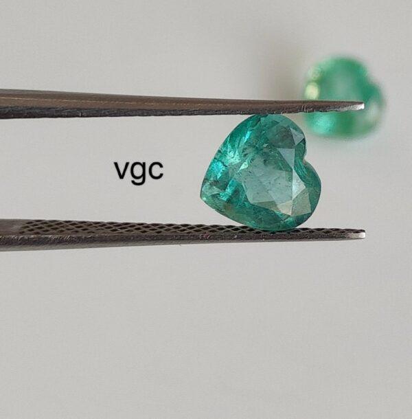 Natural Rare Light Green Color Zambian Emerald Good Luster 7 mm Heart – Zambian Emerald Heart Shape 7x7mm