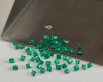 Natural Zambian Emerald 3 mm Square Cut Faceted – Zambian Emerald Square Shape 3x3mm