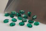 Super Top Quality Lab Created Emerald 5×7 mm Oval Faceted AAA Quality– Lab Made Emerald Oval 5x7mm
