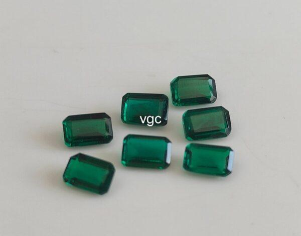Super Top Quality Lab Created Emerald 5×7 mm Octagon Faceted AAA Quality– Lab Made Emerald Octagon 5x7mm