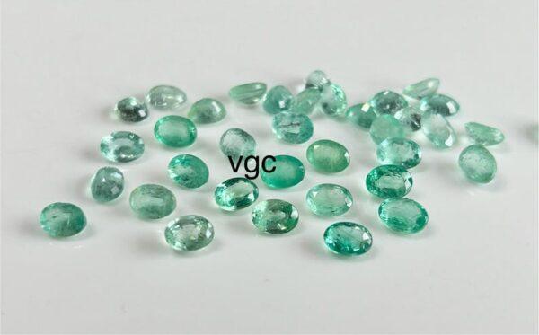 Natural Good Light Color Colombian 4×6 mm Oval Faceted Cut – Good Luster Colombian Emerald Oval 4x6mm
