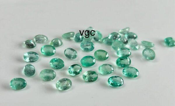 Natural Good Light Color Colombian 4×6 mm Oval Faceted Cut – Good Luster Colombian Emerald Oval 4x6mm