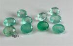 Natural Good Light Color Colombian 6×8 mm Oval Faceted Cut – Good Luster Colombian Emerald Oval 6x8mm