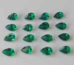 Super Top Quality Lab Created Emerald 5×7 mm Pear Faceted AAA Quality– Lab Made Emerald Pear 5x7mm