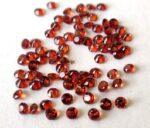 Natural Red Garnet 1.5mm Round Cut Faceted AAA Quality – Red Garnet Faceted Round 1.5mm