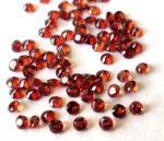 Natural Red Garnet 1.5mm Round Cut Faceted AAA Quality – Red Garnet Faceted Round 1.5mm