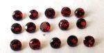 Natural Red Garnet 2.5mm Round Cut Faceted AAA Quality – Red Garnet Faceted Round 2.5mm