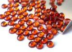 Natural Hessonite Garnet 5 mm Round Cabochon AAA Quality – Orange Garnet Cabochon Round 5mm