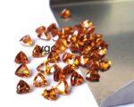 Natural Hessonite Garnet 6 mm Trillion Cut Faceted AAA Quality – Orange Garnet Faceted Trillion 6mm