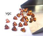Natural Hessonite Garnet 6 mm Trillion Cut Faceted AAA Quality – Orange Garnet Faceted Trillion 6mm
