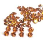 Natural Hessonite Garnet 3 mm Round Cut Faceted AAA Quality – Orange Garnet Faceted Round 3mm