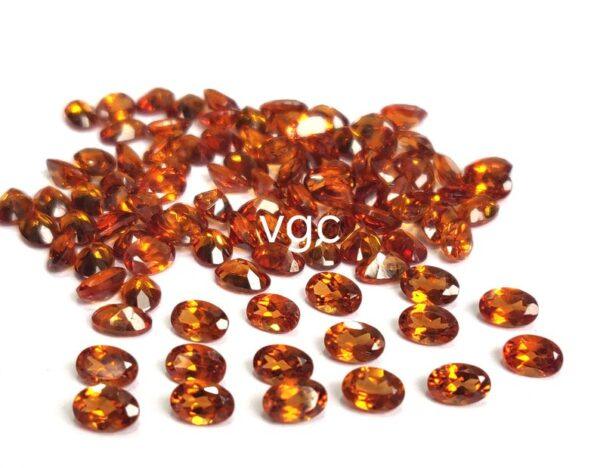 Natural Hessonite Garnet 3×5 mm Oval Cut Faceted AAA Quality – Orange Garnet Faceted Oval 3x5mm