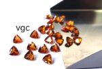Natural Hessonite Garnet 6 mm Trillion Cut Faceted AAA Quality – Orange Garnet Faceted Trillion 6mm