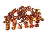 Natural Hessonite Garnet 3 mm Round Cut Faceted AAA Quality – Orange Garnet Faceted Round 3mm