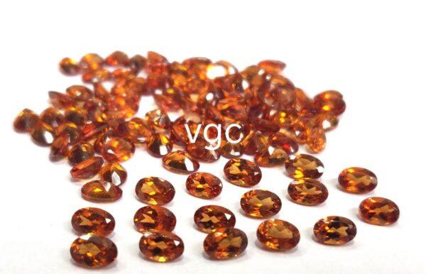 Natural Hessonite Garnet 3×5 mm Oval Cut Faceted AAA Quality – Orange Garnet Faceted Oval 3x5mm