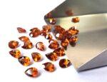 Natural Hessonite Garnet 3×5 mm Pear Cut Faceted AAA Quality – Orange Garnet Faceted Pear 3x5mm