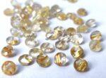 Natural 7 mm Golden Rutile Quartz Round Cut Faceted Top Quality – Rutilated Quartz Round Faceted 7mm