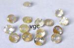 Natural 7 mm Golden Rutile Quartz Round Cut Faceted Top Quality – Rutilated Quartz Round Faceted 7mm