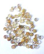 Natural 5 mm Golden Rutile Quartz Round Cabochon Top Quality – Rutilated Quartz Round Cabochon 5mm