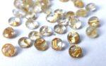 Natural 7 mm Golden Rutile Quartz Round Cut Faceted Top Quality – Rutilated Quartz Round Faceted 7mm