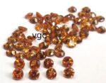 Natural Hessonite Garnet 3 mm Round Cut Faceted AAA Quality – Orange Garnet Faceted Round 3mm