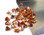 Natural Hessonite Garnet 6 mm Trillion Cut Faceted AAA Quality – Orange Garnet Faceted Trillion 6mm