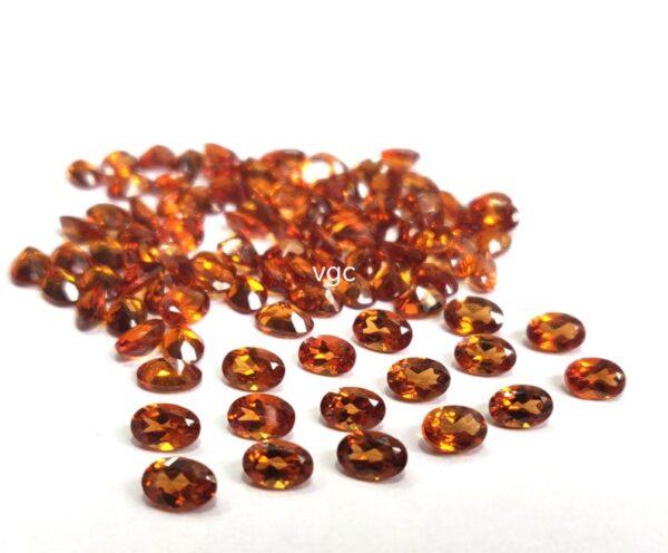 Natural Hessonite Garnet 3×5 mm Oval Cut Faceted AAA Quality – Orange Garnet Faceted Oval 3x5mm
