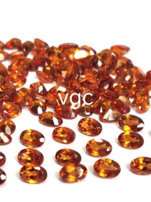 Natural Hessonite Garnet 5×7 mm Oval Cut Faceted AAA Quality – Orange Garnet Faceted Oval 5x7mm