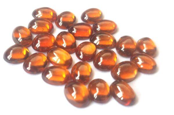 Natural Hessonite Garnet 5×7 mm Oval Cabochon AAA Quality – Orange Garnet Cabochon Oval 5x7mm