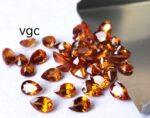 Natural Hessonite Garnet 3×5 mm Pear Cut Faceted AAA Quality – Orange Garnet Faceted Pear 3x5mm