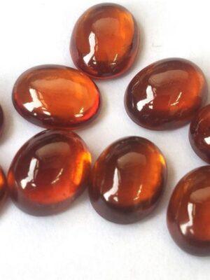 Natural Hessonite Garnet 8×10 mm Oval Cabochon AAA Quality – Orange Garnet Cabochon Oval 8x10mm