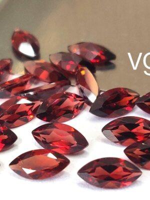 Natural Red Garnet 5×10 mm Marquise Cut Faceted AAA Quality – Red Garnet Faceted Marquise 5x10mm