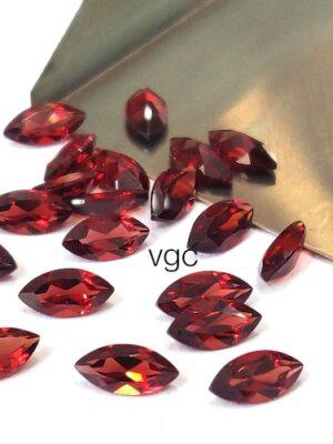 Natural Red Garnet 2×4 mm Marquise Cut Faceted AAA Quality – Red Garnet Faceted Marquise 2x4mm